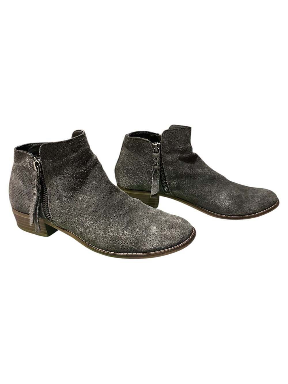 Dolce Vita Grey Suede Ankle Boots Size 8